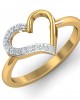 Amia Diamond Heart Ring